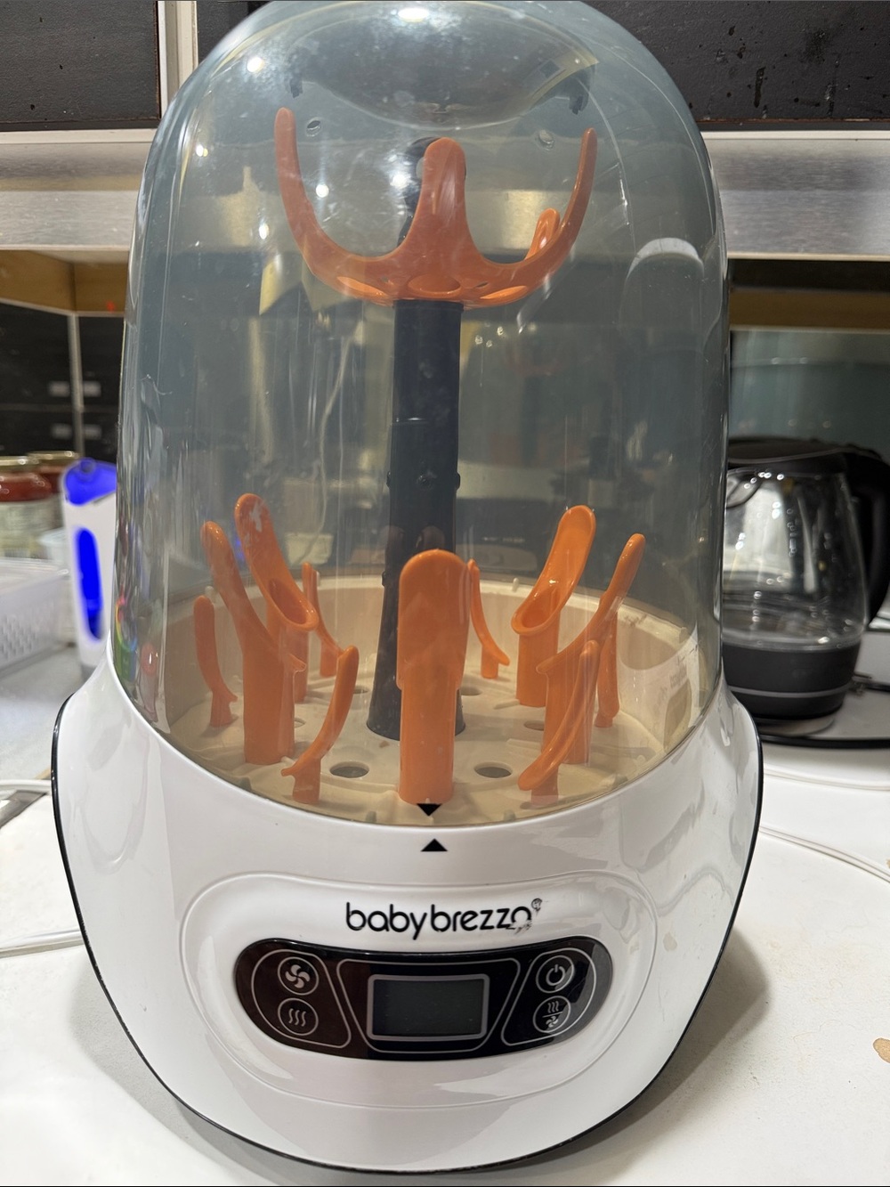 Baby Brezza Orange & White Bottle Sanitizer